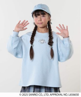 【サンリオキャラクターズ】袖チュール刺繍スウェット（２００２４１０８５２）