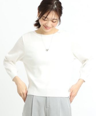 Reflect (Women)/リフレクト 【夏ＳＡＬＥ／ＷＥＢ先行カラーあり／洗える】パフスリーブニット（２００２４１０９６５）