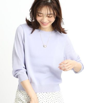 【夏ＳＡＬＥ／ＷＥＢ先行カラーあり／洗える】パフスリーブニット（２００２４１０９６５）