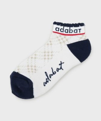adabat/アダバット 【新レーベル ADABAT NAVY】アンクルロゴベリーショートソックス(2002411329)