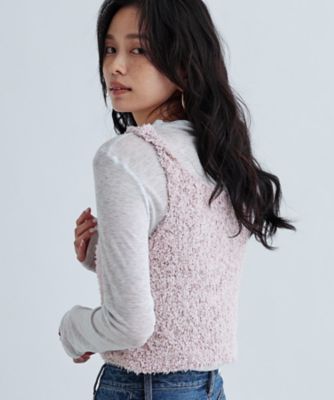 フェザーヤーンベスト（2002411591） | GALLEST (Women