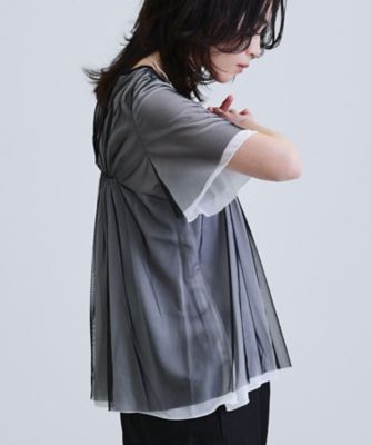 メッシュギャザーＴシャツ（２００２４１１６１２）