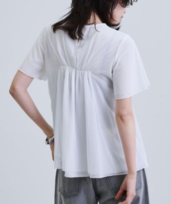 メッシュギャザーＴシャツ（２００２４１１６１２）