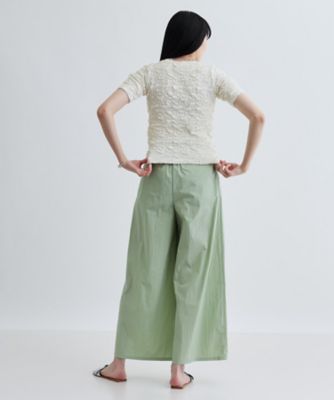 タイプライターラップワイドパンツ（2002411632） | GALLEST