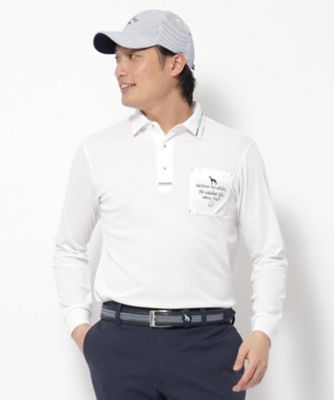 【新品】adabat　アダバット　メンズ　ゴルフウェア　L　UVカット　吸水速乾 吸水速乾／UVカット】ボタニカルポロシャツ