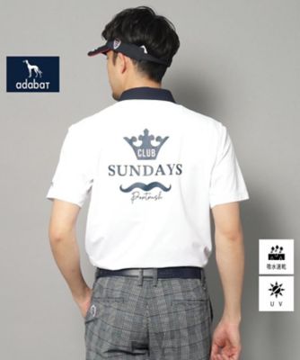 adabat/アダバット 【新レーベル ADABAT NAVY】UVカット/吸水速乾 ドライカノコバイカラーポロシャツ(2002411854)