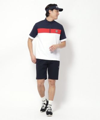 ハーフパンツ　アダバット 新レーベル ADABAT NAVY】UVカット/接触冷感 ストレッチツイル