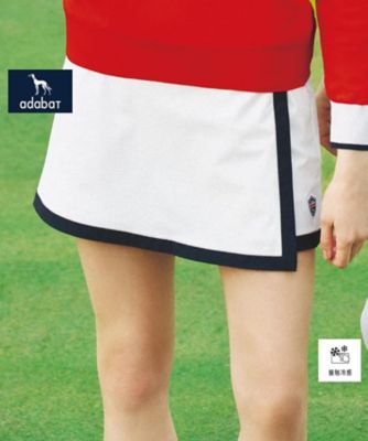 adabat/アダバット 【新レーベル　ＡＤＡＢＡＴ　ＮＡＶＹ】接触冷感　クールストレッチラップキュロット（２００２４１１９０５）