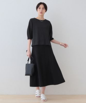 春SALE！【洗える／和紙混素材／SETUP可能】バルーンスリーブニット 春SALE！【洗える／和紙混素材／SETUP可能】バルーンスリーブ