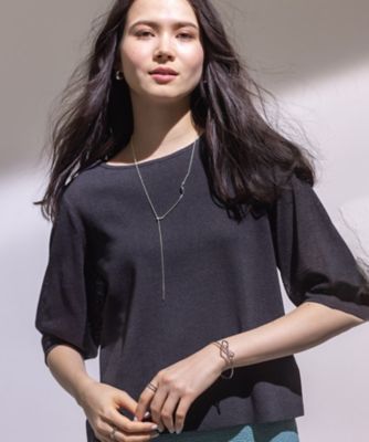 INDIVI (Women)/インディヴィ 春ＳＡＬＥ！【洗える／和紙混素材／ＳＥＴＵＰ可能】バルーンスリーブニット（２００２４１１９９５）
