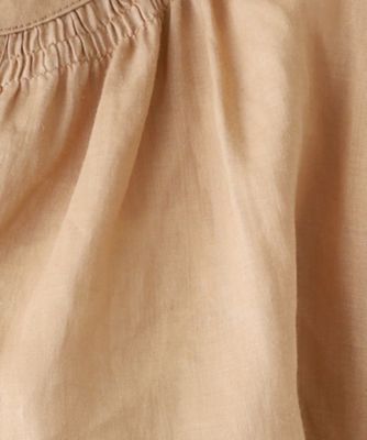 【ラミー１００％／洗える】夏におすすめ！繊細なギャザーが華やなラミーブラウス（２００２４１４２５２）