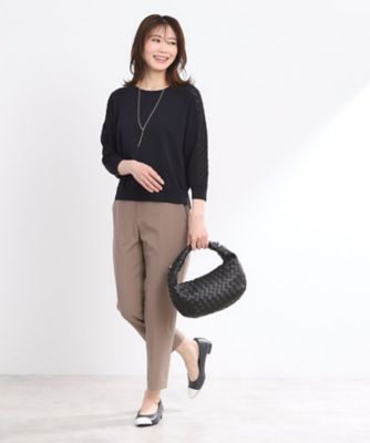 【ＷＥＢ先行カラーあり／私のパンツ／ＵＶカット／撥水／マシンウォッシュ可／雨の日も安心】ベーシックパンツ（２００２４１４２６１）