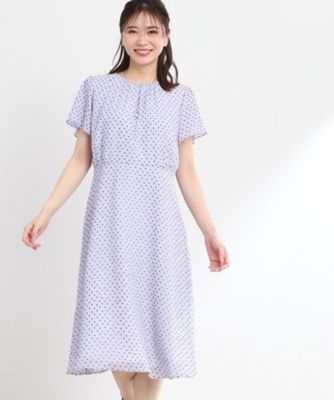 【ＷＥＢ先行カラーあり／マシンウォッシュ可】コツキ幾何柄ワンピース（２００２４１４２６６）