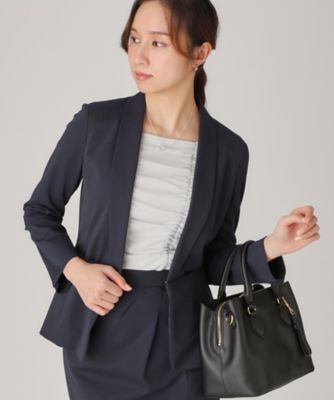 洗える／日本製】ショールカラージャケット（2002414333