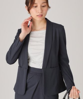 洗える／日本製】ショールカラージャケット（2002414333