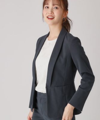 洗える／日本製】ショールカラージャケット（2002414333