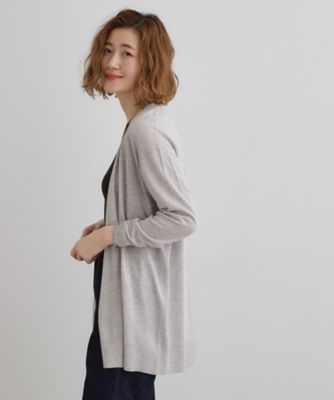【接触冷感／ＵＶカットｅｔｃ】夏に嬉しい機能付き！ベーシックロングカーディガン（２００２４１４５７４）