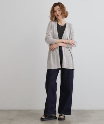 【接触冷感／ＵＶカットｅｔｃ】夏に嬉しい機能付き！ベーシックロングカーディガン（２００２４１４５７４）