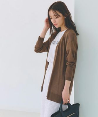 【接触冷感／ＵＶカットｅｔｃ】夏に嬉しい機能付き！ベーシックロングカーディガン（２００２４１４５７４）