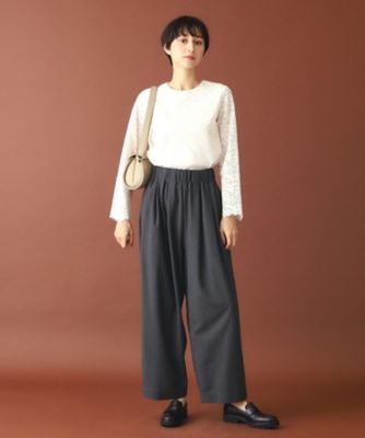 Ａｕｄｒｅｙ　ａｎｄ　ｊｏｈｎｗａｄ（オードリーアンドジョンワッド）ストライプイージーワイドパンツ（２００２４１４６１１）