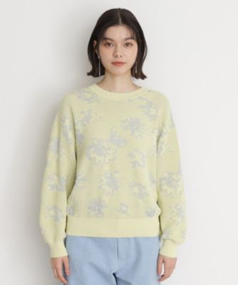 花柄ジャカードニット【洗濯機OK】（2002414953