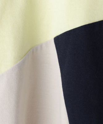 【１００－１５０】斜めブロッキング長袖Ｔシャツ／洗濯機ＯＫ（２００２４１４９５６）