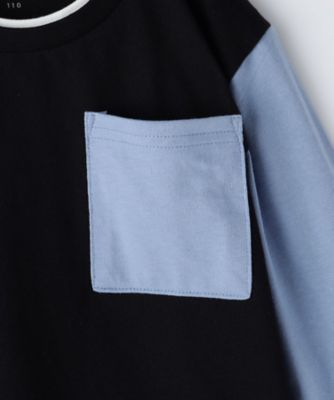 【１００－１５０】ブロッキング長袖Ｔシャツ／洗濯機ＯＫ（２００２４１４９５７）