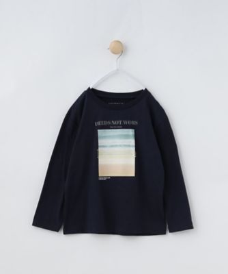 【１２０－１５０】フォトプリント長袖Ｔシャツ／洗濯機ＯＫ（２００２４１４９６０）