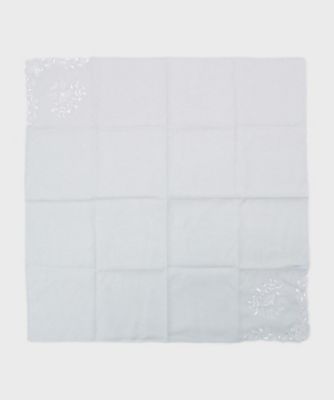 パール調リング付き刺繍スカーフ（２００２４１４９６４）