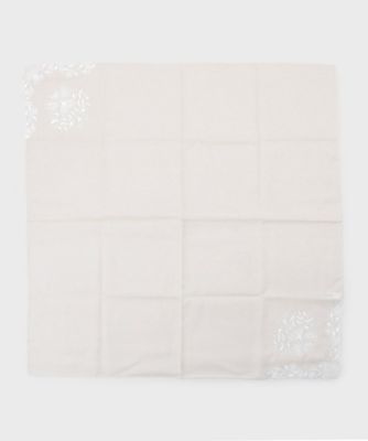 パール調リング付き刺繍スカーフ（２００２４１４９６４）