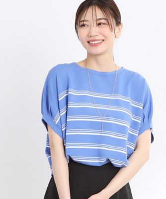 【夏ＳＡＬＥ／ＷＥＢ先行カラーあり／手洗い可】スレッドボーダーニット（２００２４１５１７６）