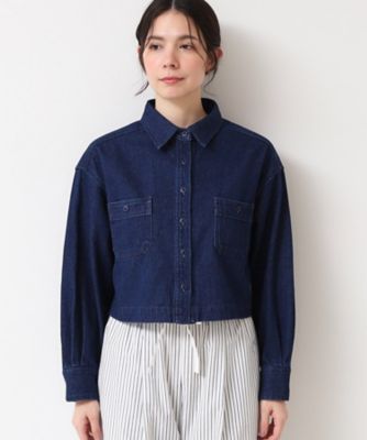   Jeans クロップドデニムジャケット シップス SHIPS 〈洗濯機可能〉クロップド デニム ジャケット