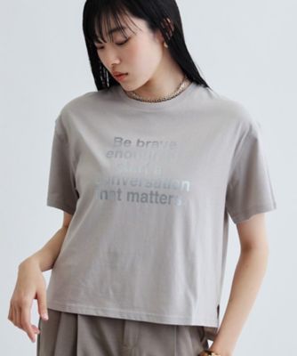 【再入荷】ボックスシルエットロゴＴシャツ（２００２４１５２６８）