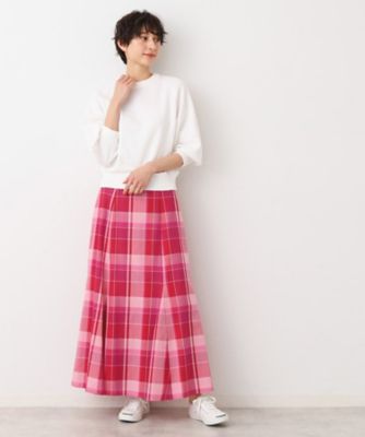 【洗える・４サイズ展開】チェック柄マーメイドスカート（ＸＳ～Ｌ）（２００２４１５３０３）
