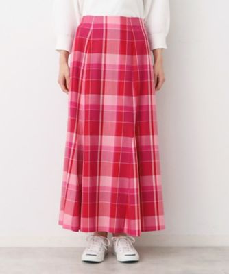 【洗える・４サイズ展開】チェック柄マーメイドスカート（ＸＳ～Ｌ）（２００２４１５３０３）