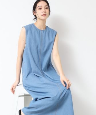 ＜Dessin (Women)＞【洗える】綿麻デニムワンピース（２００２４１５３８４）