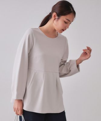 【SALE】OPAQUE.CLIP (Women)/オペークドットクリップ ペプラムトップス【UV/吸水速乾/洗濯機洗い可】(2002415413) グレー011 【三越伊勢丹/公式】