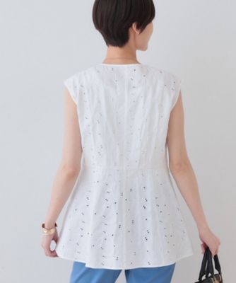 Amazon.co.jp: INGEBORG ノースリーブラウス キャミソールセット
