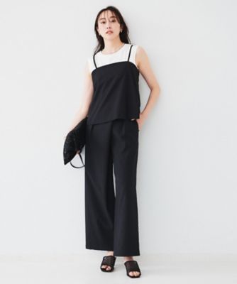 【国内即発】boohoo☆Black タイフロントテーラードワイドパンツ 240126_yokochan99232_9b8fa024-