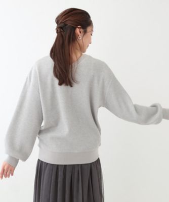 【洗える／Ｓ－ＬＬ／前後２ＷＡＹ】きらっと光るラメが目を惹く　ワッフルトップス（２００２４１５８４４）