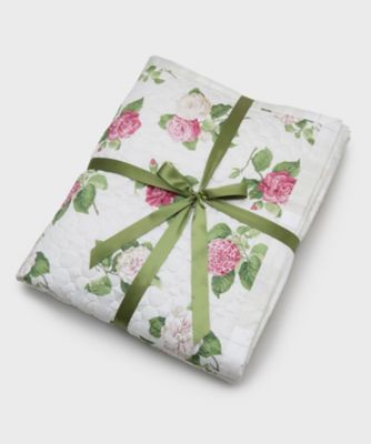 LAURA ASHLEY/ローラ アシュレイ カミール柄　キルトマルチカバー　２５０×２００ｃｍ（２００２４１６０４５）
