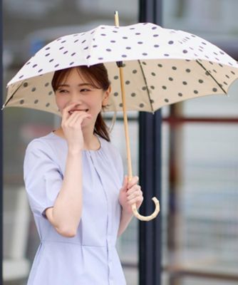 Reflect (Women)/リフレクト 【晴雨兼用/紫外線遮蔽率99%以上/雨の日もおしゃれに◎】バンブーハンドル長傘(2002416228)