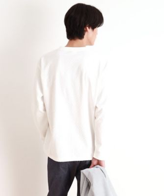 リンクスジャカード長袖Tシャツ ON／OFF兼用