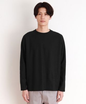 リンクスジャカード長袖Tシャツ ON／OFF兼用