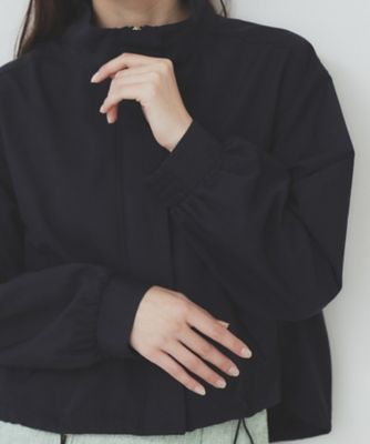 撥水スタンドカラーショートブルゾン【洗濯機洗い可