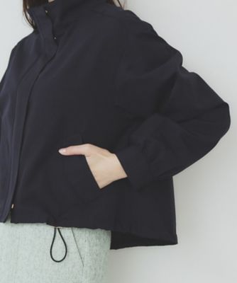 撥水スタンドカラーショートブルゾン【洗濯機洗い可