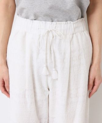 【インド刺繍・セットアップ可能・ウエストゴム】シャツパンツ（２００２４１８８６４）