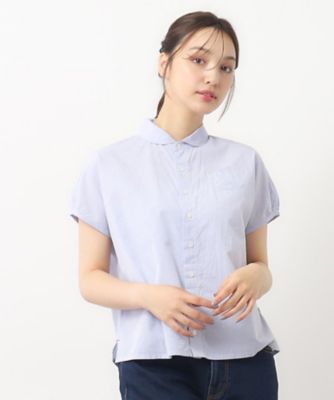 日本製／ワンマイルウエア】フレンチ袖ブラウス