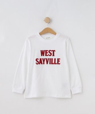 【SALE】DESSIN (Baby & Kids)/デッサン (キッズ）ロゴアップリケロングスリーブTシャツ(2002419016) シロ002 トップス【三越伊勢丹/公式】