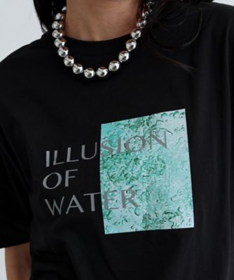 ＩＬＬＵＳＩＯＮ　ｏｆ　ＷＡＴＥＲ　プリントＴシャツ（２００２４１９０１７）
